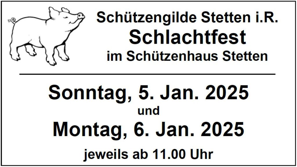 Schlachtfest 2025